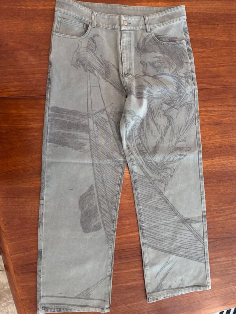 NWT Neptun.nptn Attack on Titan AOT Captain Levi Ackerman denim, large